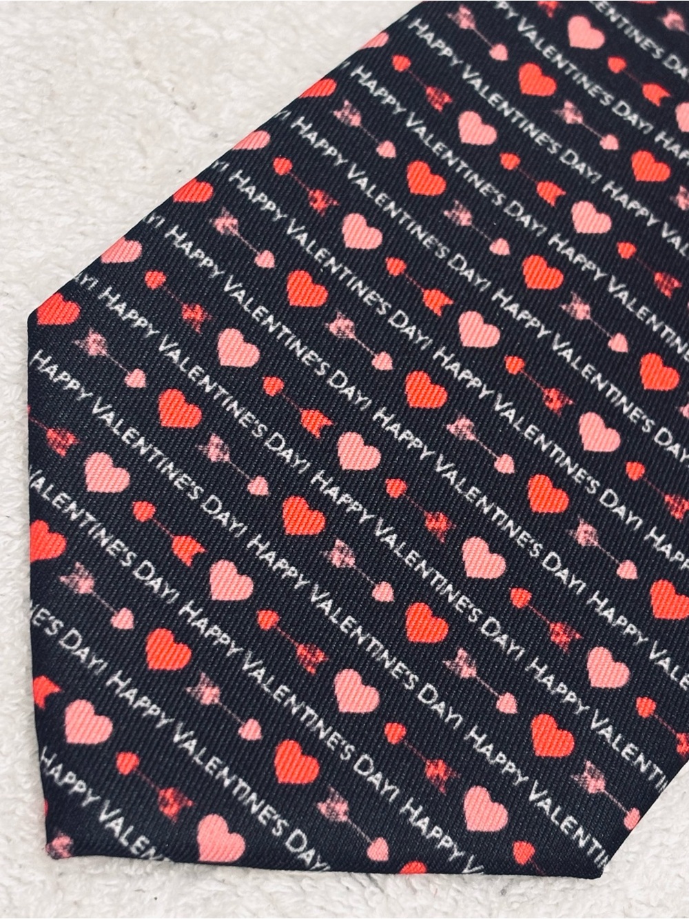 Brand New Valentine’s Day Tie By Jacob Alexander - 3 1/4 Inches Wide